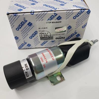 China OUSIMA Stop Shutoff Solenoid 3864274 24V For Cummins CUMMINS ISB QSB ISD ISF QSF en venta