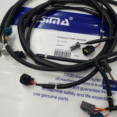 China HITACHI ZAX200-1 Excavator Wiring Harness , 4449447 Hydraulic Pump Wiring for sale