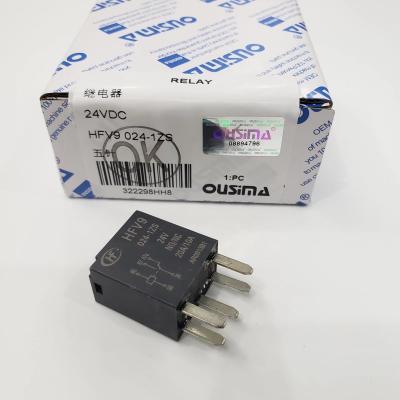 China HFV9/024-1ZS brillan intensamente la retransmisión del contador de tiempo del enchufe, 5 eléctricos Pin Automotive Relay 24V en venta