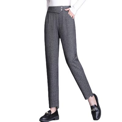 China Anti-pilling Women's Casual Harem Pants Lady Ankle-Length Loose Spring Fashion Trousers Office Suit Pants for sale