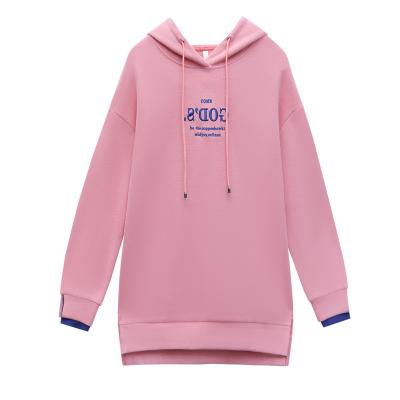 China Anti-Wrinkle Printing Drawstring Long Sleeve Pullover Hooded Cartoon Sweatshirt Hoodie Women for sale