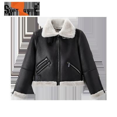 China Abrasion Resistance \ Resistance Test FUR COAT SHEARLING BONDED JACKET \ FAUX SUEDE WOMEN'S Outdoor Instant WINTER Pilling Pass for sale