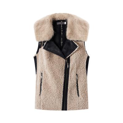 China Abrasion Resistance \ WOMEN WINTER JACKET Outdoor Instant Resistance Test \ Pilling Pass FOR BONDED FUR WOMEN FAUX SUEDE VESTS for sale