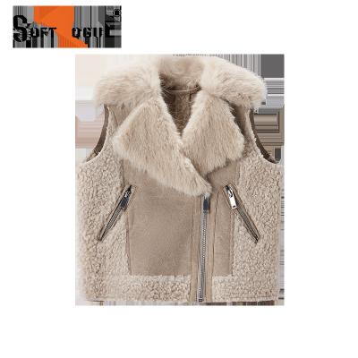 China Abrasion Resistance Outdoor Snap SUEDE METALLIC FUR RESISTANCE TESTING WINTER GIRLS FAUX JACKET VESTS \ Pilling Pass for sale