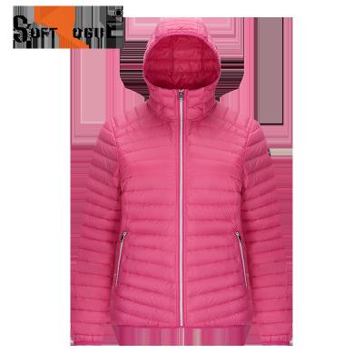 China Autumn waterproof stripper jacket for women lightweight quilting down jacket hooded stripper jacket for sale