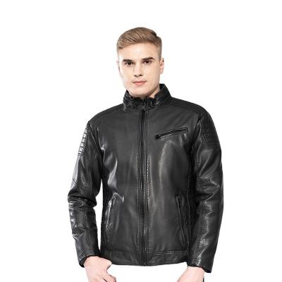 China MEN'S IN-SHOULDER ZIPPER PU MOTORCYCLE JACKET waterproof FOR MAN PU LEATHER JACKET for sale