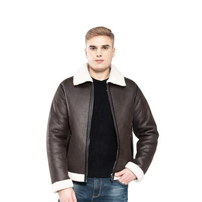 China SHEARLING B3 FAUX BOMBARDIER MEN'S BASIC TACTICAL JACKET for sale