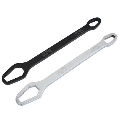 China Plum Wrench Opening Adjustable Double-Headed Ordinary Multi-Functional Glass Plum Wrench 8-22 Self-Tightening Movable for sale