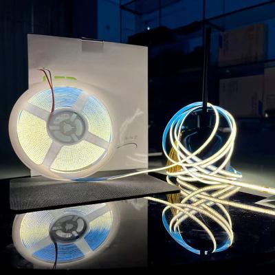 China Office DC12V 384LED/m High Brightness Flexible COB Strips Neon Strips Silicone Strips Cabinet Lights Lighting Home Decorative Lighting for sale