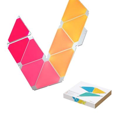 China Good Quality Wifi Smart Diy Modern Triangle Light Panel Led Panel Light Music Rhythm Game Unique Atmosphere 6pcs for sale