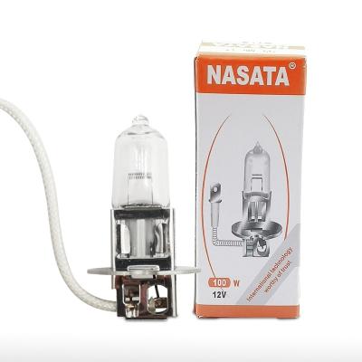 China Auto halogen bulb h3 H3 12v 55w quartz glass halogen bulb warm white headlight lamp from factory for sale