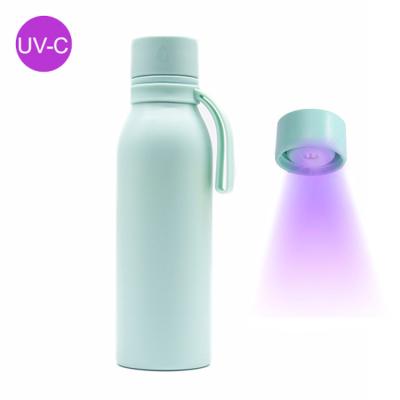 China Health Sustainable Daily Water Drinking Vacuum Insulated Stainless Steel Drink Bottle Water Purifier Water Bottle UV Smart Self Cleaning for sale