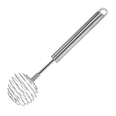 China Stocked Stainless Steel Hand Push Milk Mixer Stirring Egg Tools Beater Manual Beater for sale