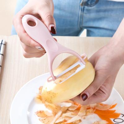 China Sustainable Portable Ceramic Vegetable Fruit Potato Peeler Cutter Household Peeling Home Instruments Kitchen Peeler for sale