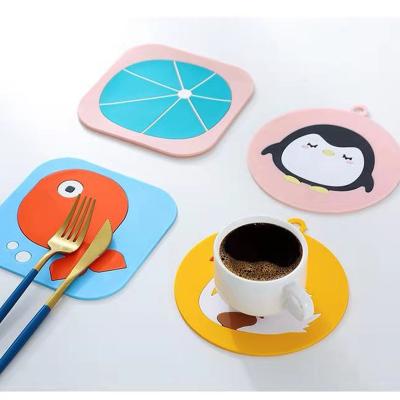 China Matte Durable Silicone Dish Drying Mat Round Oblong Oval Waterproof Universal Place Mats for sale