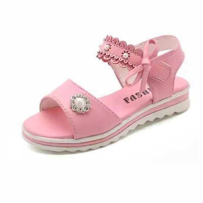 China Anti-odor Kids Comfortable Classic Lovely Casual Shoes Glitter Cute Girls Shoes Sandals for sale