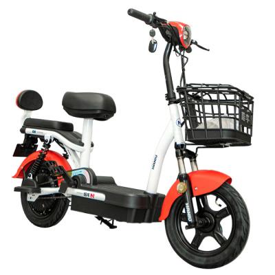 China Cheap Electric Bike Scooter Adult Electric Motorcycle Hidden Battery Strong Electric Bicycle B-2002 for sale