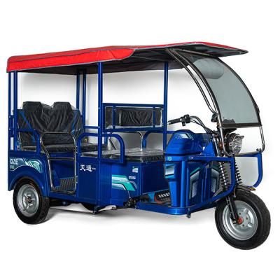 China Hot Selling Bajaj Tricycles Three Wheel Electric Passenger Tricycle E Auto Rickshaw Tuk Tuk Differiential Motor Taxi for sale