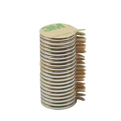 China 3M Adhesive Tape Disc Magnet Industrial Super Strong Neodymium Magnet for sale