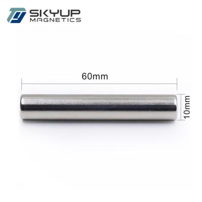 China Industrial Magnet Factory Price 10x60mm Rod Neodymium Magnet For Guitar Pickup for sale