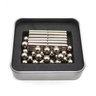 China Industrial Magnet Kids Toys Building Magnet Compound Games Neodymium Magnetic Rods and Balls for sale