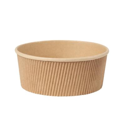 China Recyclable Best Selling Cheap Price Logo Printed paper bowls kraft paper bowl paper bowls food packing containers for sale