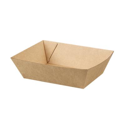 China Recyclable Eco-friendly Biodegradable Disposable Container disposable food trays paper food tray food tray for sale