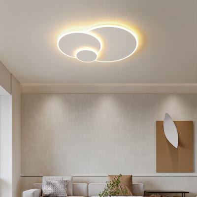 China High Quality Modern Minimalist Living Room Bedroom Art Indoor Lighting Round Shape Led Dimmable Acrylic Ceiling Lamp for sale