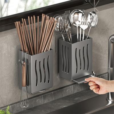 China Sustainable Factory wholesale Chopsticks Drying Holder Kitchen Utensil Holder Chopstick Draining Storage Shelf for Kitchen for sale