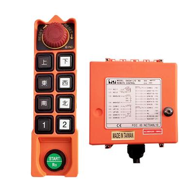 China Taiwan SAGA1-L10-2 Cranes Truck Winch Drilling Rig Waterproof Wireless Industrial Remote Control, with 8 Buttons for sale