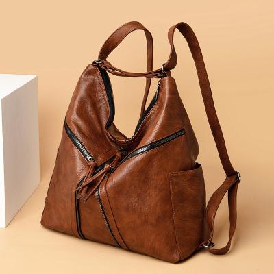 China Stylish Fashion Women Casual Luxury Shoulder Tote Bag Pu Leather Ladies Handbags for sale