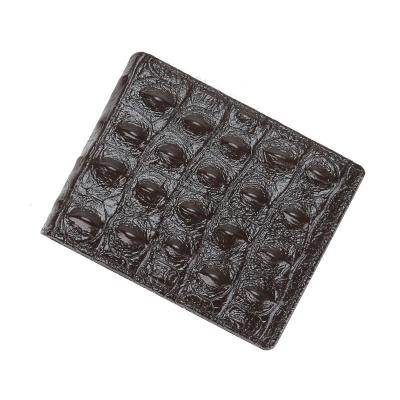 China New Genuine Leather Wallet 2021 Wallet Crocodile Europe and America Wholesale Short Leather Men's Wallet Male Purses for sale