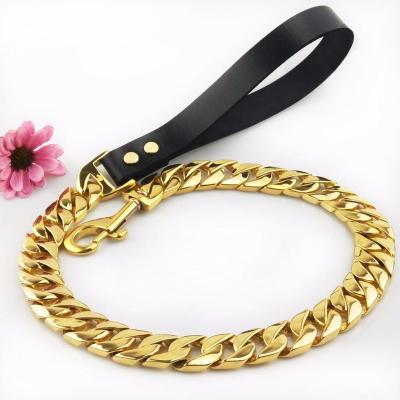 China New Promotion Hot Style Diamond Dog Chain Leash Crystal Dig Dog Rope Harness Cheap Two Colour Big Dog Chain for sale