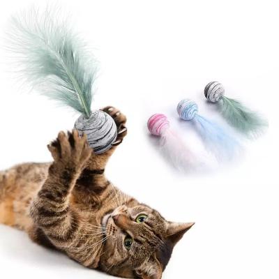 China Wholesale Pet Cat Soft Ball Plush Ball Sponge Balls Cat Toys for Indoor for sale