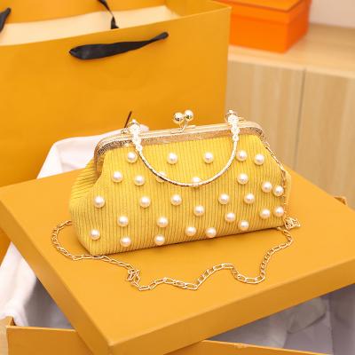 China Wholesale High Quality Handbags For Women Design Evening Clutch Bags Fashion Pearl Luxury Evening Clutch Bags 2021 New For Women for sale