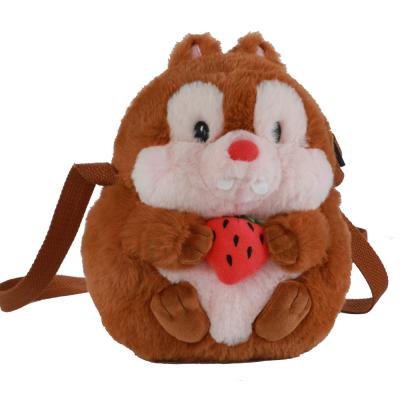 China Hot Selling Waterproof Plush Backpack Squirrel Toddler Backpacks Plush Children Kids Backpack Plush Toys for sale