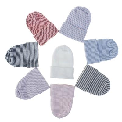 China Environmental Protection Unisex Infant Baby Beanie Hat Stretch Soft Cotton Knit Beanie Cap Newborn Baby Hospital Nursery Hat for sale