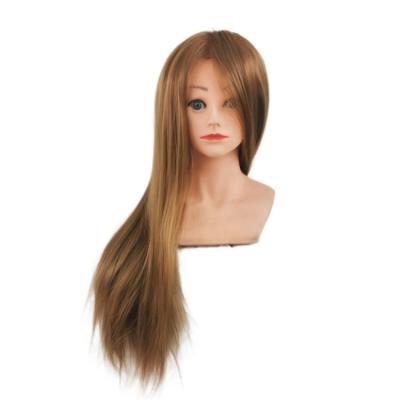 China Body Wave 24 Inch Training Synthetic Head Animal Hair With Shoulder Hair Styling Manikin Practice Head Dolls PopularManikin Head for sale