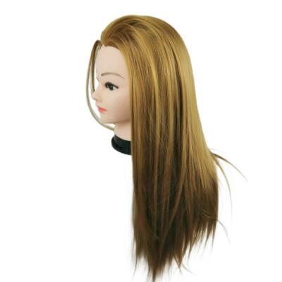 China American Body Wave Hot Style Hairdresser Training Chemical Fiber Mannequin Head Braiding Hair Braiding Training Head Good Quality for sale