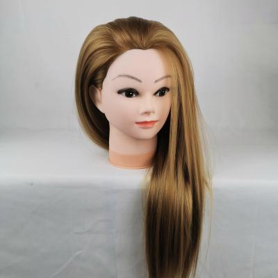 China Body Wave American Hot Style Hairdresser Training Chemical Fiber Mannequin Head Braiding Hair Good Quality for sale