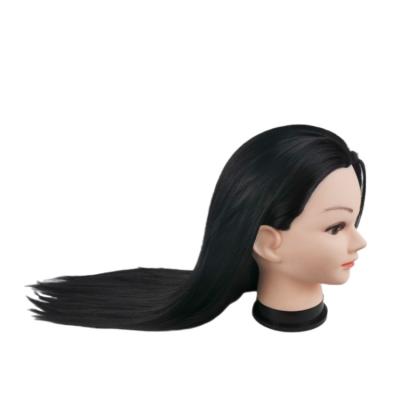 China Hot Selling Body Wave Color Chemical Fiber Training Head Haircut Mannequin Training Braided Head for sale