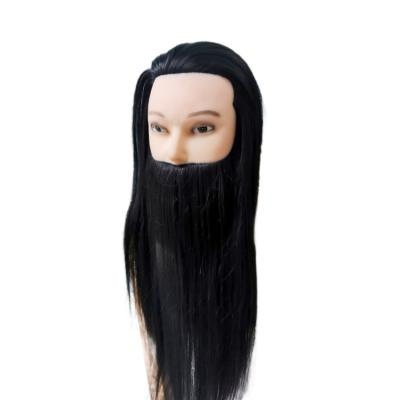 China Manufacturers direct sales of beard hair training cheap male head body wave, fine balance, modeling salon training doll professional head for sale