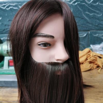 China Factory direct sales cheap men's beard hair training head body wave fine balance styling professional salon training head for sale