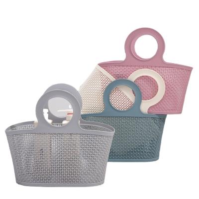 China Sustainable Kitchen Vegetable And Fruit Shopping Basket With Handle Bathroom Towel Storage Cosmetic Basket Large Storage Basket for sale