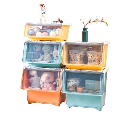 China Viable Children's Storage Box Books Snacks Clothes Toys Storage Boxes Large Bins Plastic Organizer Bins Storage Boxes for sale