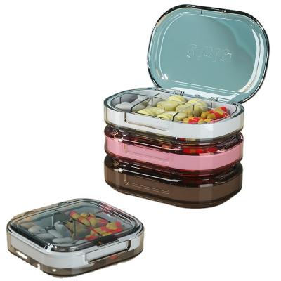 China Three Viable Colors Save Space Mini Medicine Box Travel Easy To Carry Organizer Storage Box Jewelry Box for sale