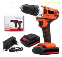 China Fast Rechargeable Drill Screwdriver , Red 1500mAh Wireless Electric Drill for sale