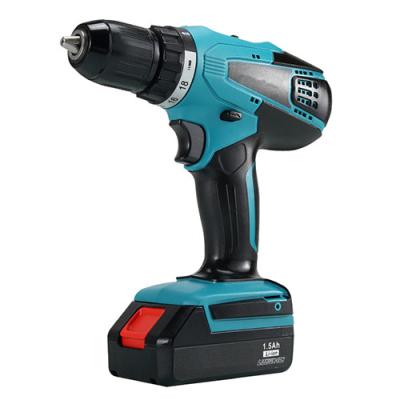 China Flat 13mm Chuck 18v Power Drill , Stable Performance Lithium Battery Drill for sale