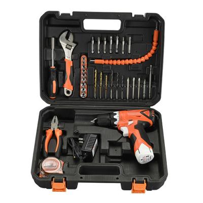 China Variable Speed Cordless Drill Tool Set 34 Piece For Wood / Steel / Concrete for sale