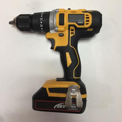 China 26V 2000mAh Cordless Hammer Drill Driver DIY Low Speed For Home Blue Color for sale